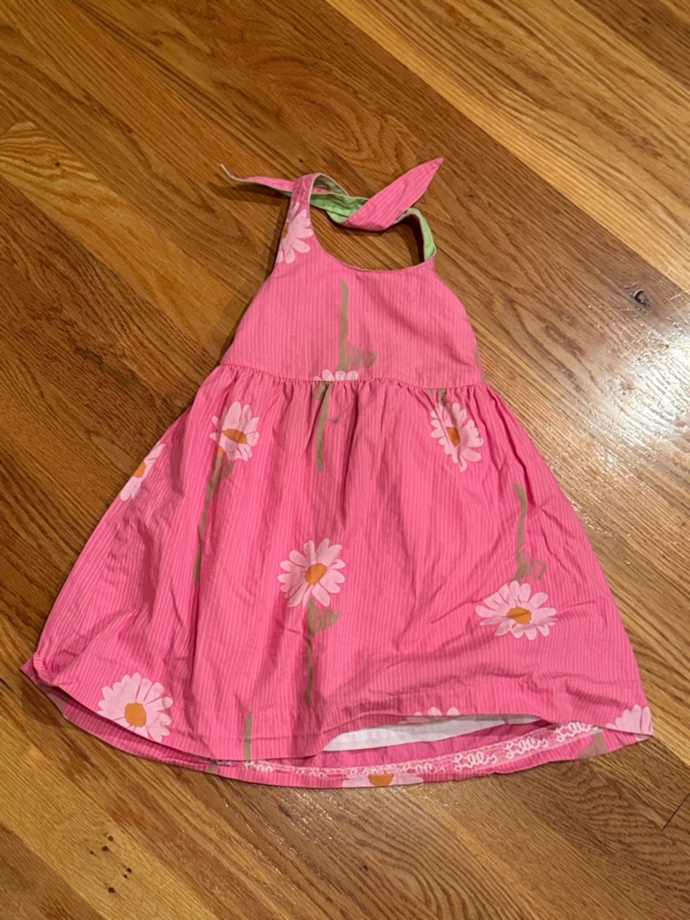 Lilly Pulitzer Pink Daisy Halter Sundress